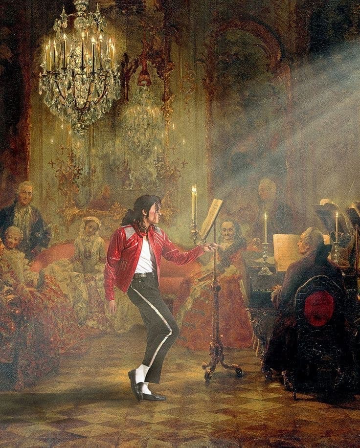 The King of Pop - Michael Jackson Classical Renaissance Art Poster