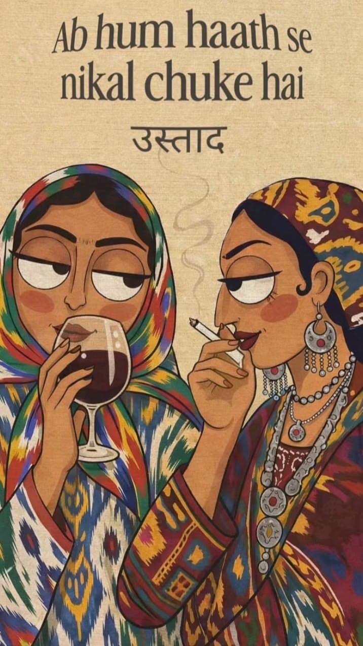 Ab Hum Haath Se Nikal Chuke Hai - Desi Pop Art Poster